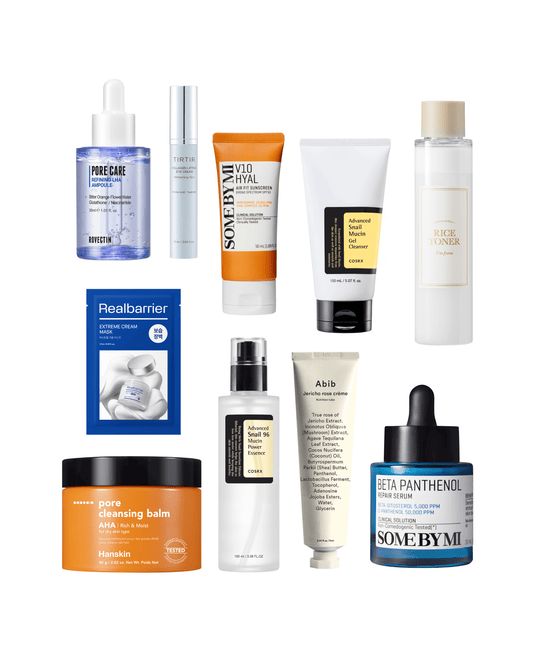 10-Step Korean Skin Care Routine Set (Dry Skin Type) Skincare Set SOKO GLAM 