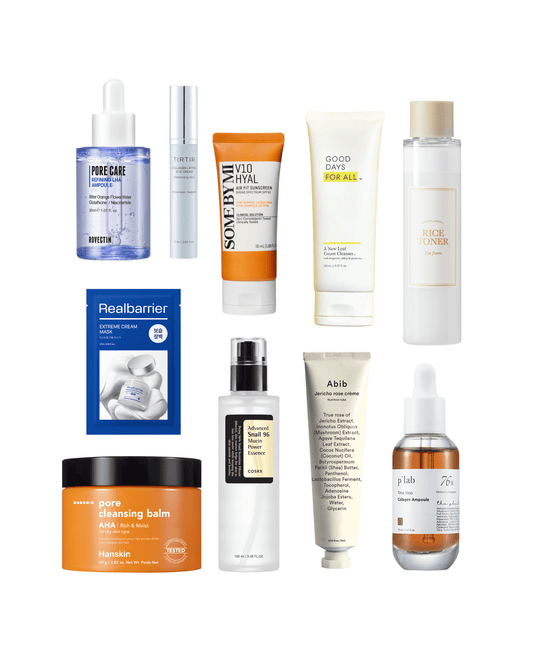 10-Step Korean Skin Care Routine Set (Dry Skin Type) Skincare Set SOKO GLAM 