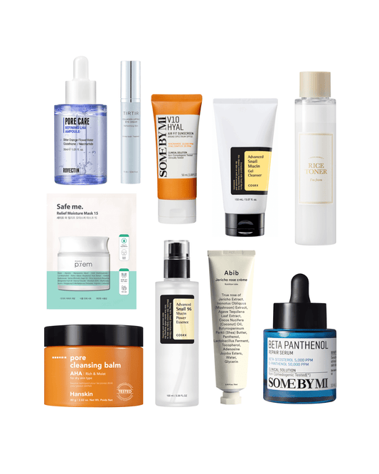 10-Step Korean Skin Care Routine Set (Dry Skin Type) Skincare Set SOKO GLAM 