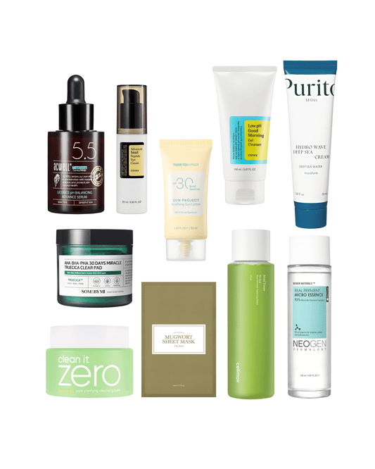 10-Step Korean Skin Care Routine Set (Oily Skin Type) Skincare Set SOKO GLAM 