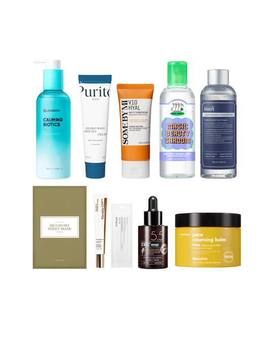 10-Step Korean Skincare Routine Set (Combination Skin Type) Skincare Set SOKO GLAM 
