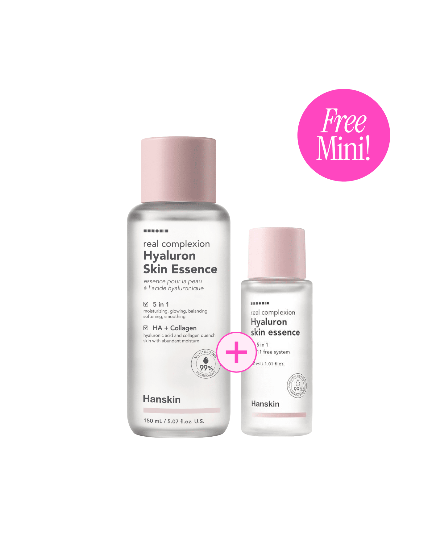 Hanskin Hyaluron Skin Essence Duo Skincare Set Soko Glam 