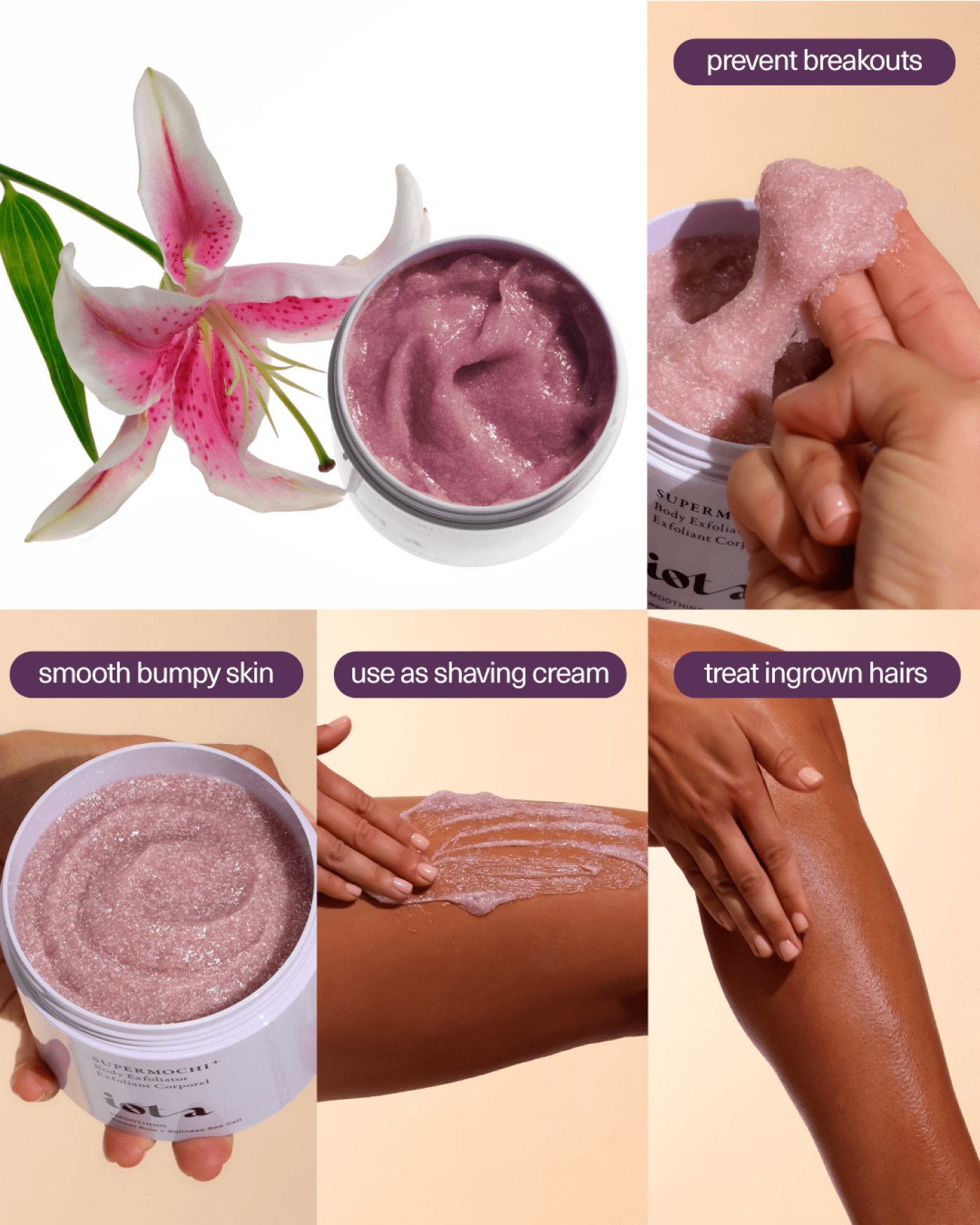 Supermochi Body Exfoliator+ Body iota 