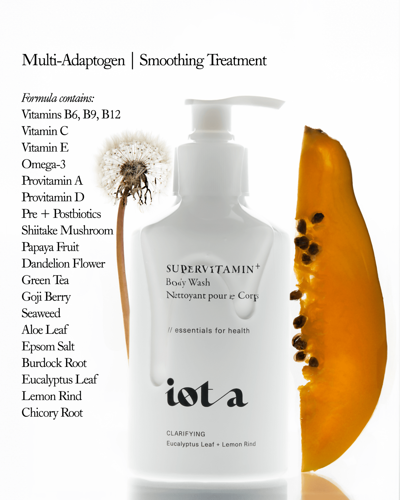 Supervitamin Body Wash+ Clarifying Body iota 