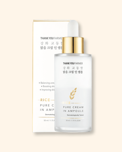 Rice Pure Cream In Ampoule Serum/Ampoule THANK YOU FARMER 
