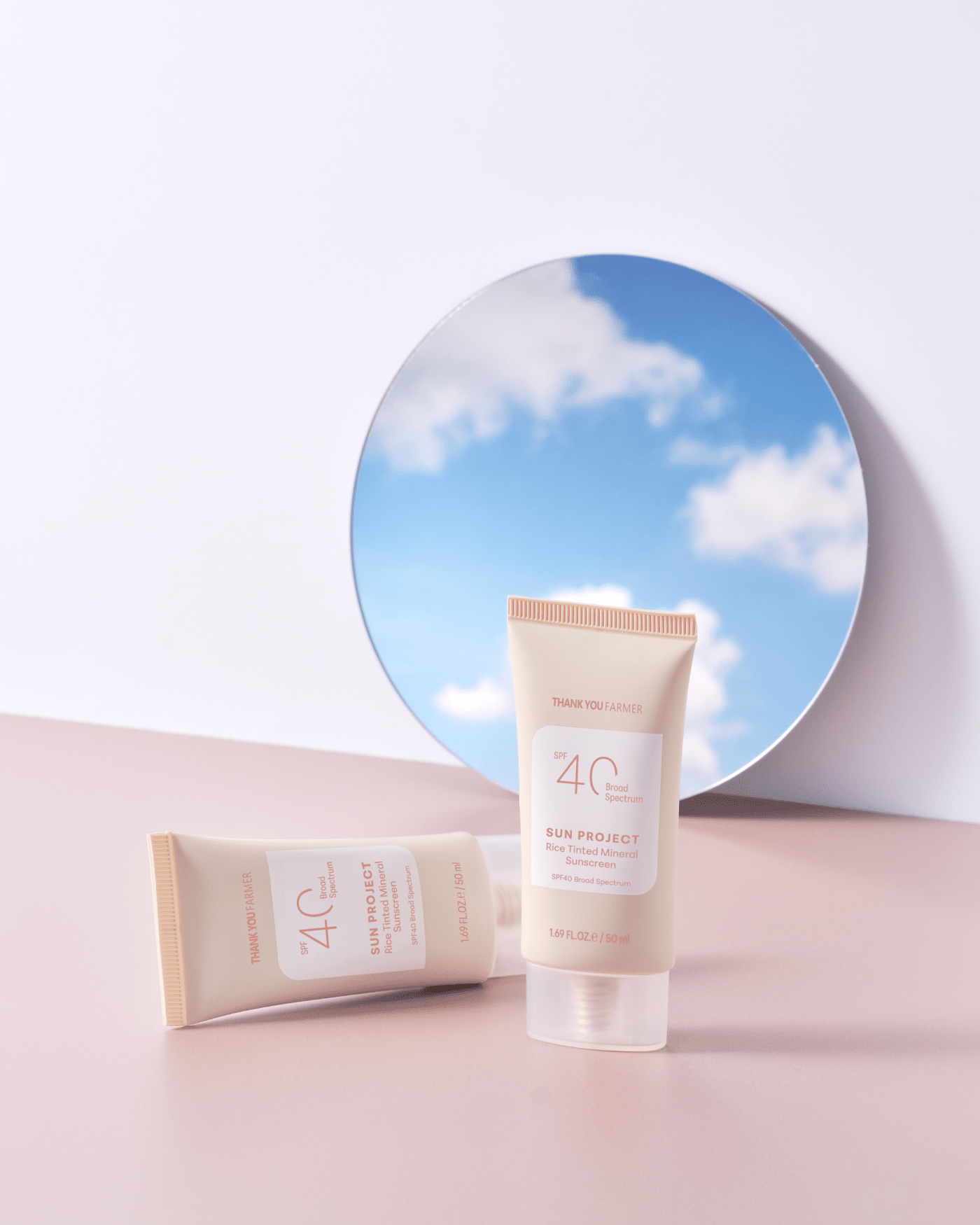 Sun Project Rice Tinted Mineral Sunscreen SPF 40 Broad Spectrum THANK YOU FARMER 