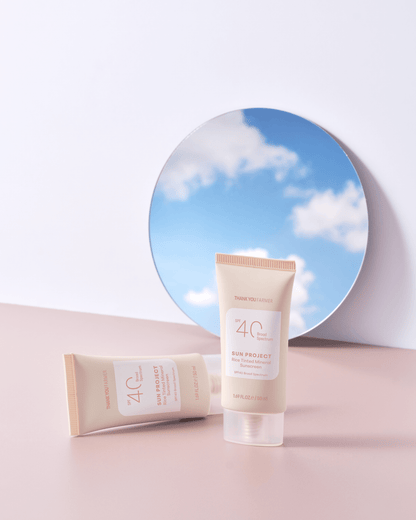 Sun Project Rice Tinted Mineral Sunscreen SPF 40 Broad Spectrum THANK YOU FARMER 