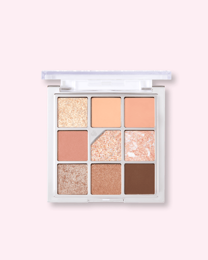 Glitterpedia Eye Palette No3. All of Coral Pink Eyeshadow UNLEASHIA 