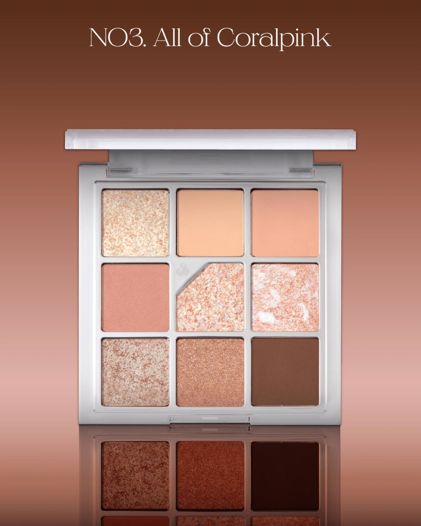 Glitterpedia Eye Palette No3. All of Coral Pink Eyeshadow UNLEASHIA 