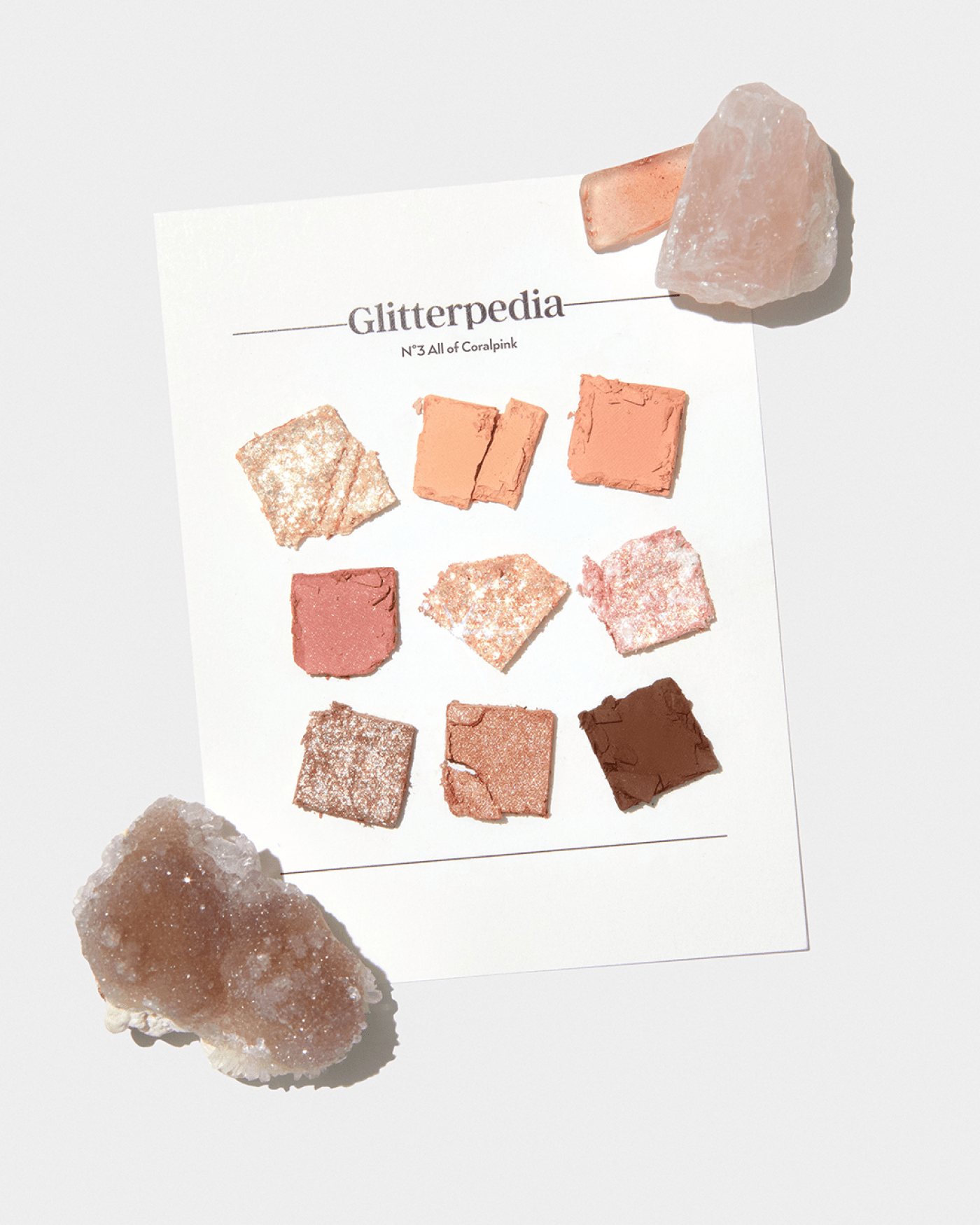 Glitterpedia Eye Palette No3. All of Coral Pink Eyeshadow UNLEASHIA 