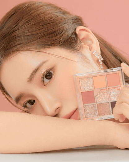 Glitterpedia Eye Palette No3. All of Coral Pink Eyeshadow UNLEASHIA 