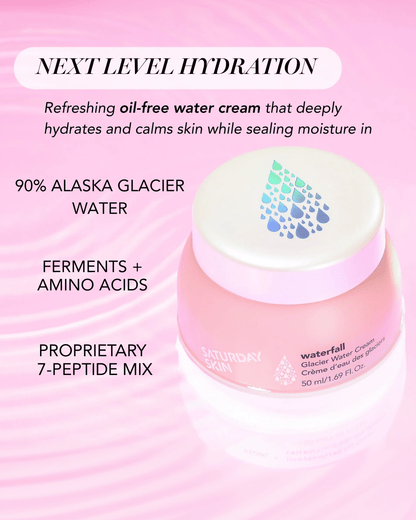 Waterfall Glacier Water Cream Facial Moisturizer SATURDAY SKIN 