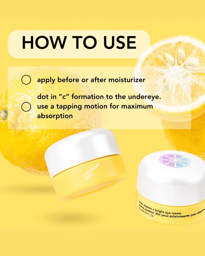 Yuzu Vitamin C Bright Eye Cream Eye cream SATURDAY SKIN 