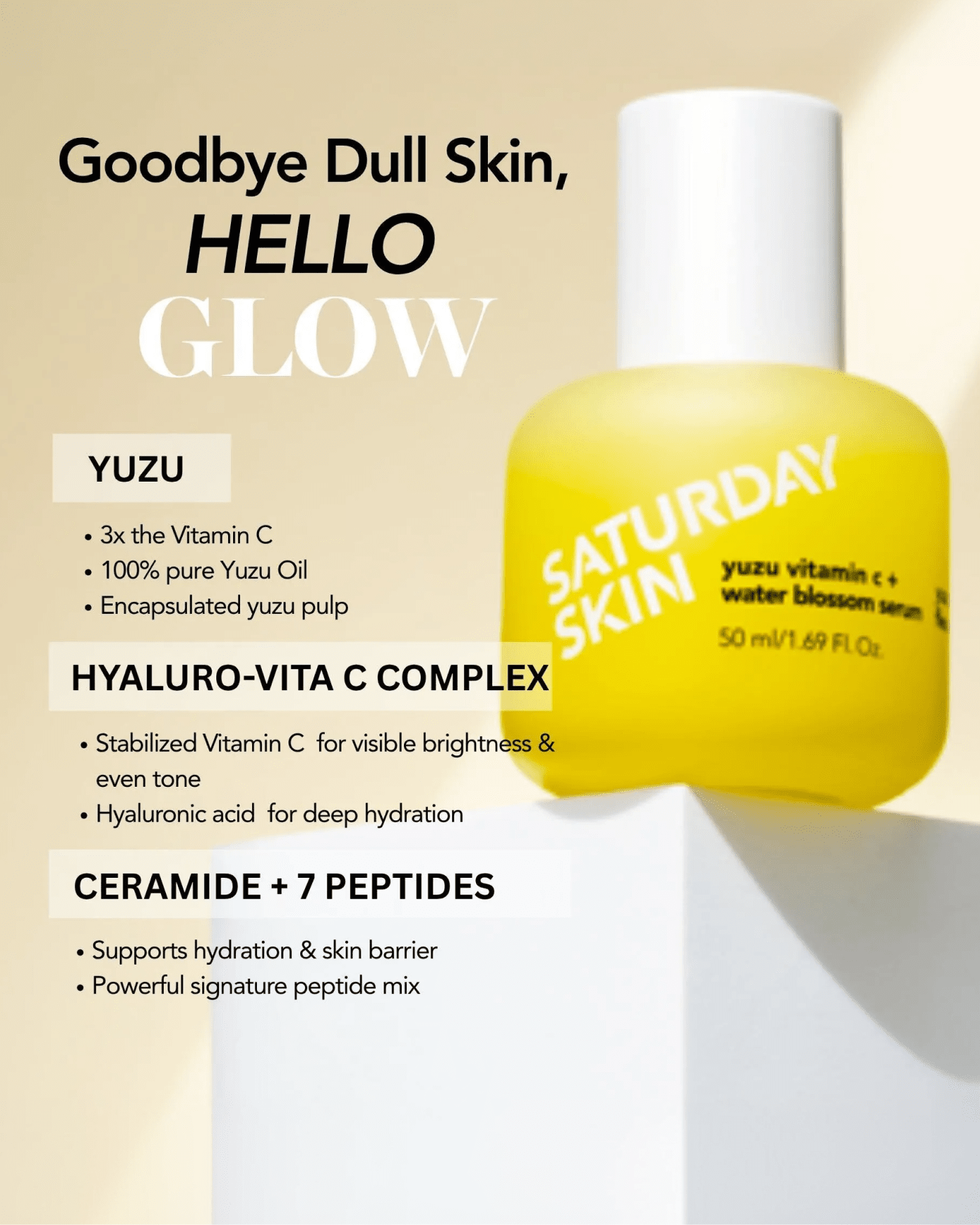 Yuzu vitamin C + Water Blossom Serum Serum/Ampoule SATURDAY SKIN 