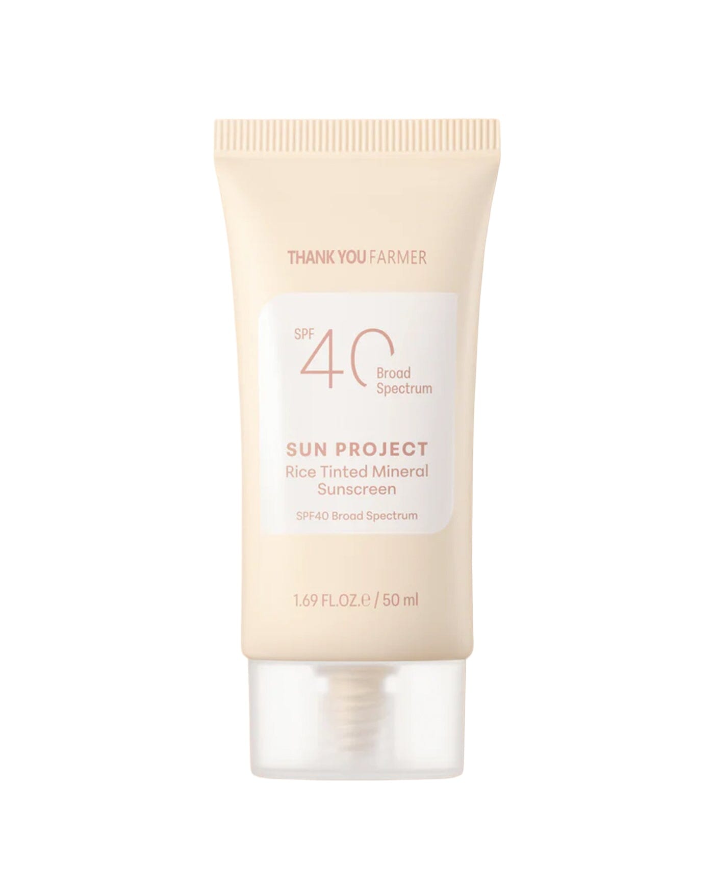 Sun Project Rice Tinted Mineral Sunscreen SPF 40 Broad Spectrum