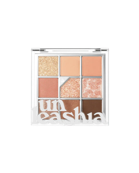 Glitterpedia Eye Palette - No3. All of Coral Pink Eyeshadow UNLEASHIA 