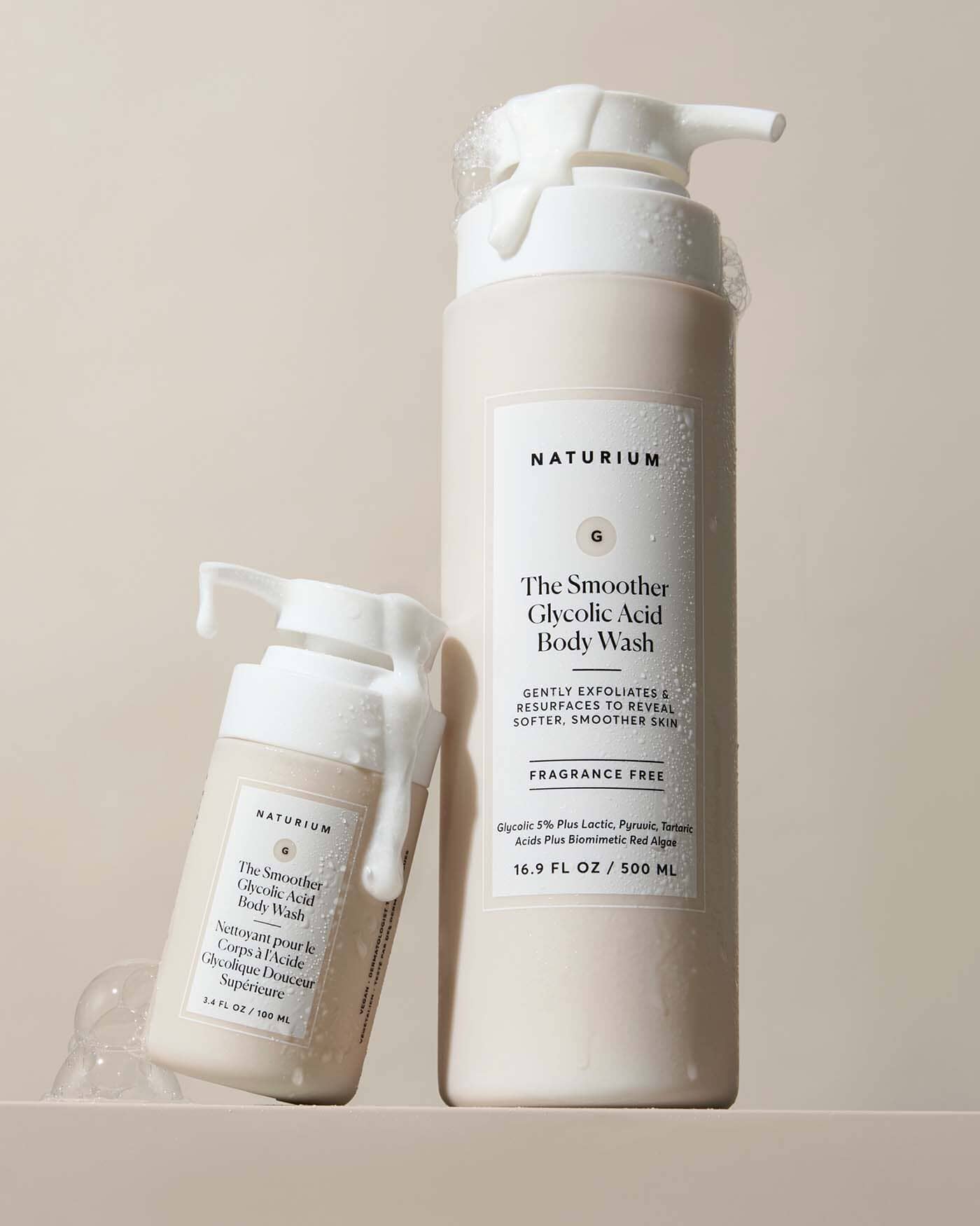 The Smoother Glycolic Acid Exfoliating Body Wash Body NATURIUM 