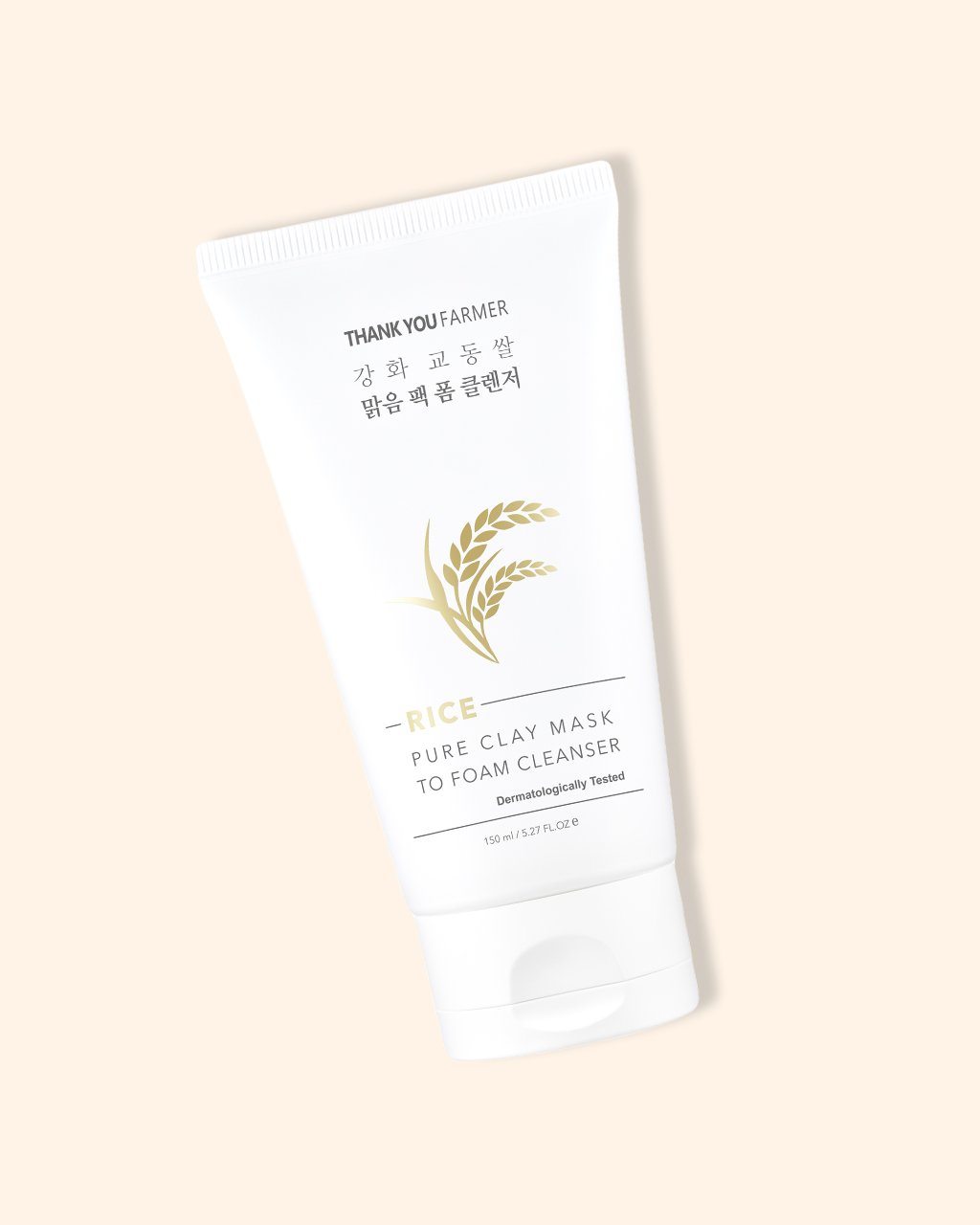 Thank You Farmer Rice Pure Clay Mask to Foam Cleanser | Soko Glam