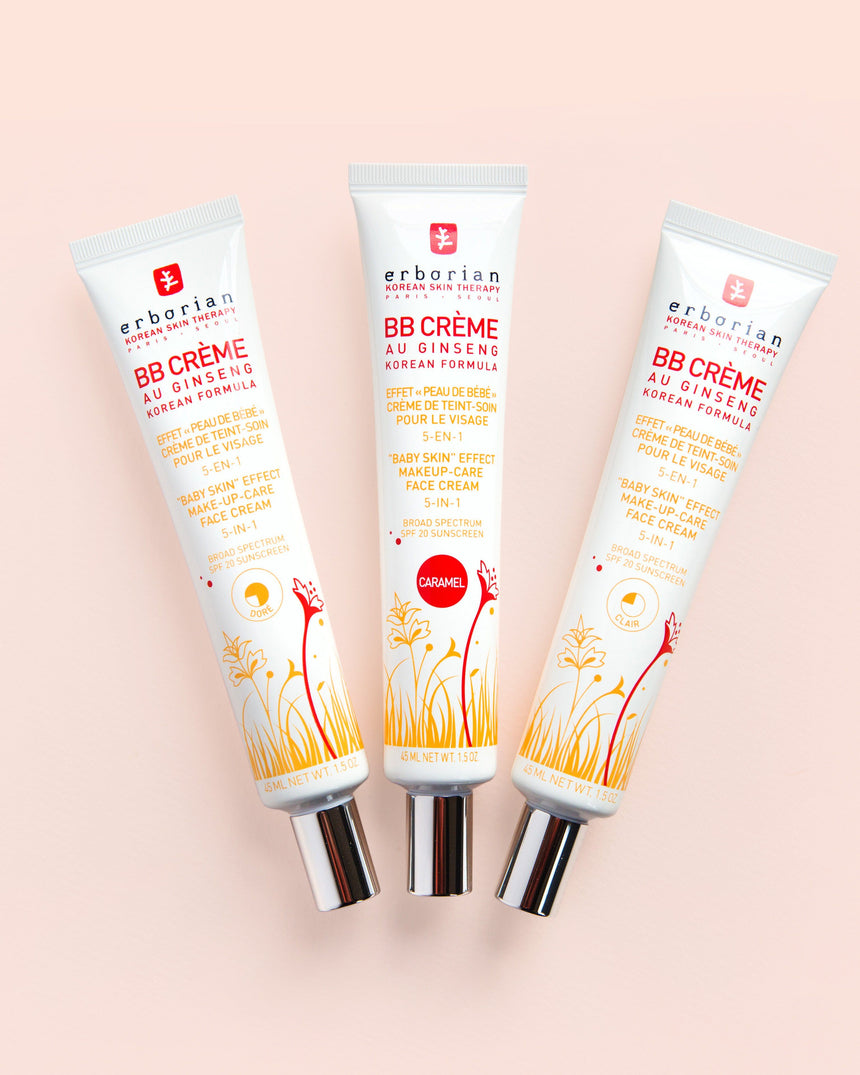 Erborian BB Cream with Ginseng - Lightweight Buildable Coverage with SPF &  Ultra-Soft Matte Finish Minimizes Pores, Blemishes & Imperfections - Korean