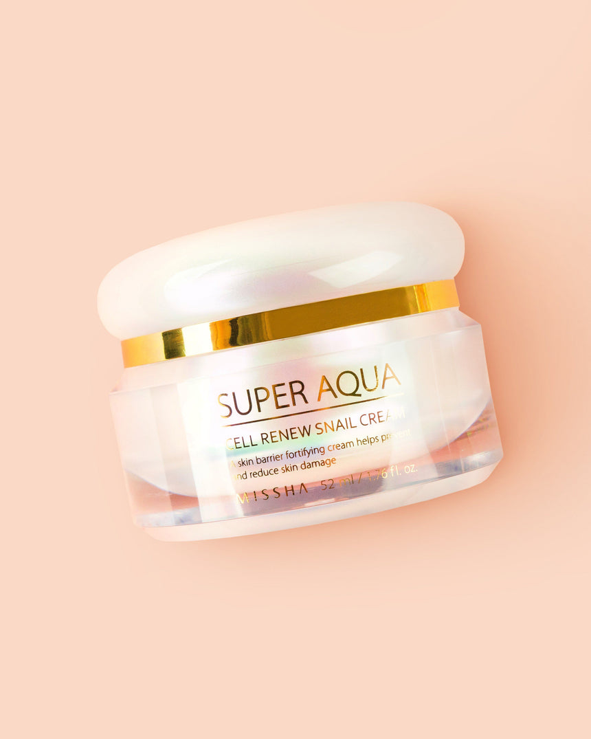 Super Aqua Cell Renew Snail Cream Facial Moisturizer MISSHA 