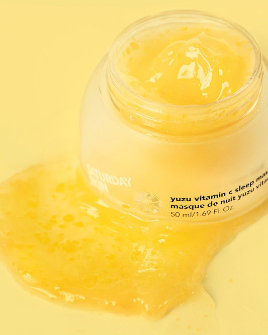 Yuzu Vitamin C Sleep Mask Sleeping Pack SATURDAY SKIN 