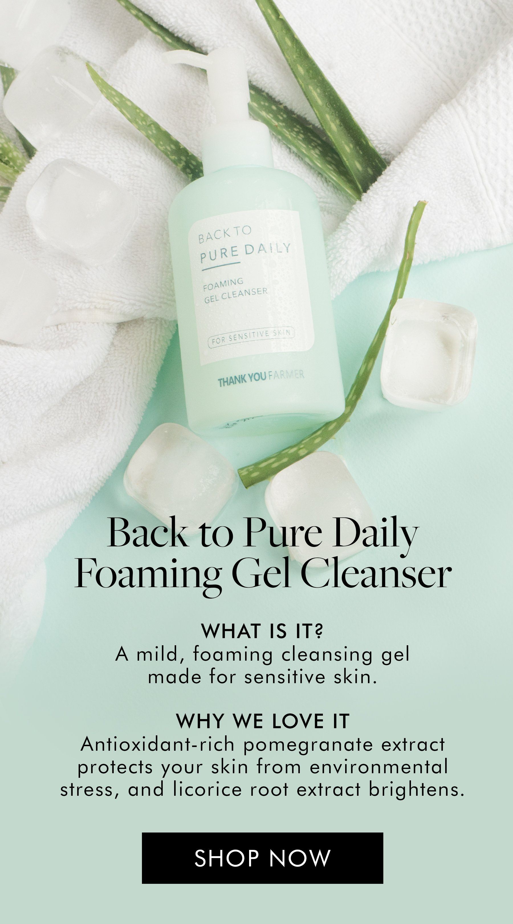 Shop the back to pure daily foaming gle cleanser