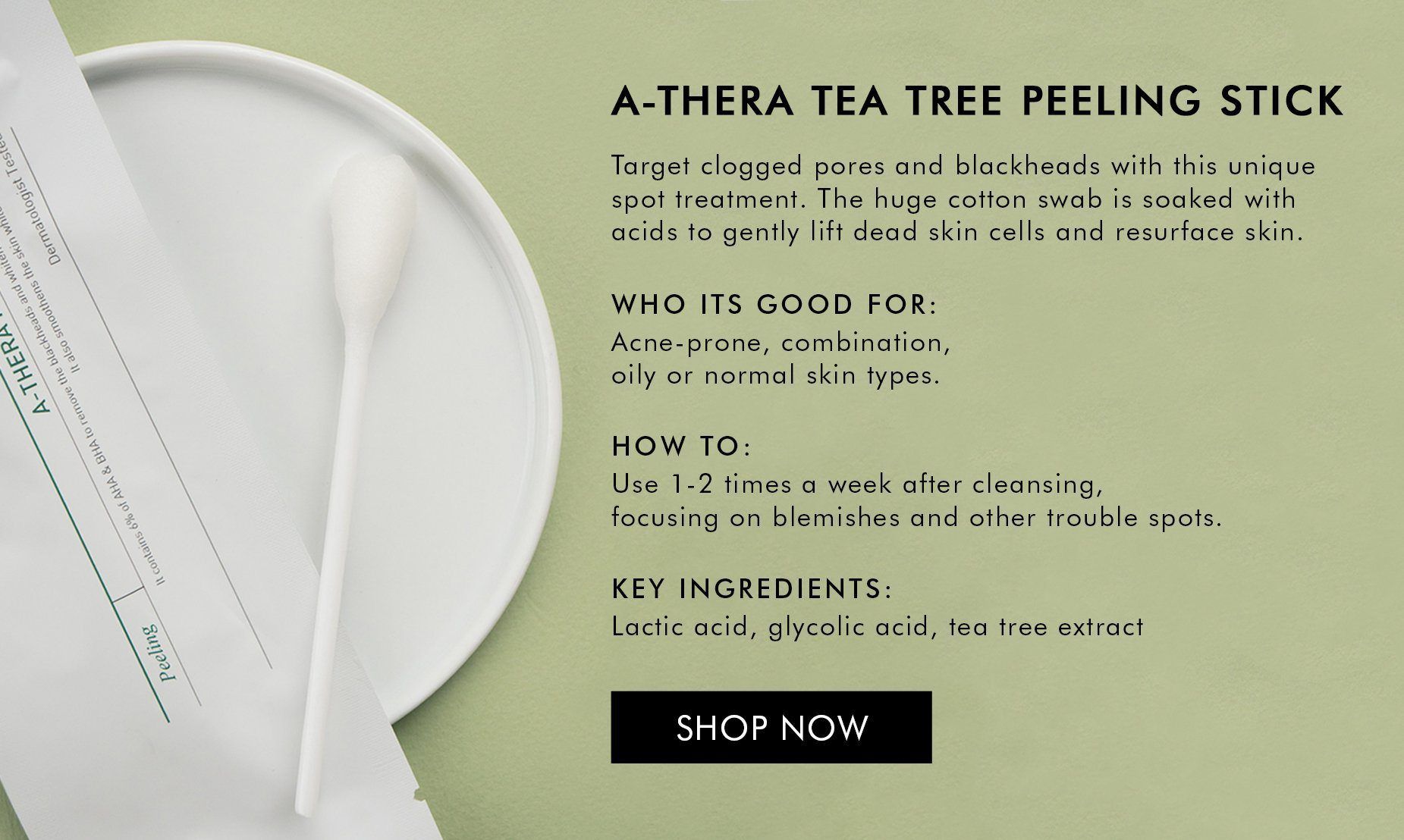 Shop A-there tea tree peeling stick